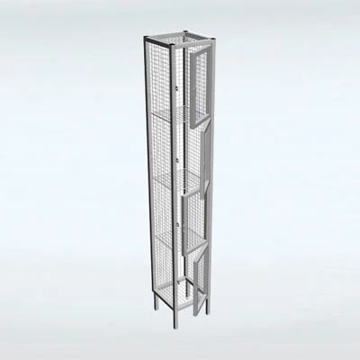 4 door wire mesh locker