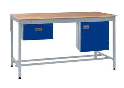 Cantilever Workbench - Solid Beech Worktop