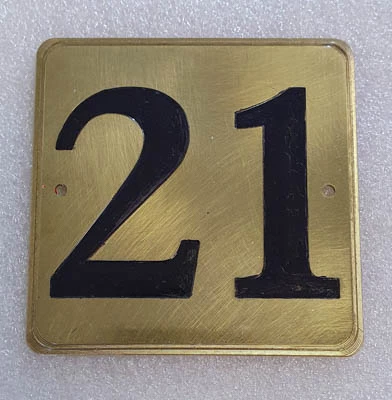 Brass Door Number Plaques