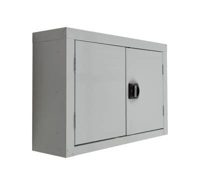 Wall Mounted Perforated Tool Cupboard - H.570 W.820 D.255mm