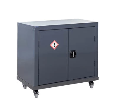 Mobile CoSHH Cupboard - Including 1 Shelf - H.840 W.900 D.460mm