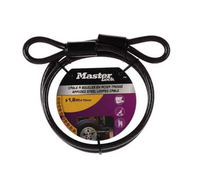Steel security cable for equipment protection