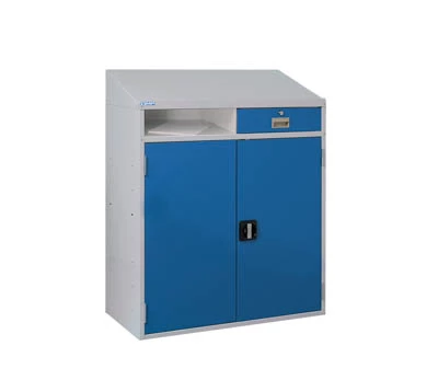 Standard Workstations - Drawer & Shelf Standard Workstation - Sloping Top - H.1100 W.920 D.450mm 