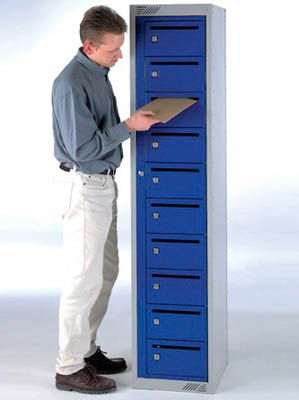 Postal lockers lockers for post boxes good for storing office mail for staff and remote workers