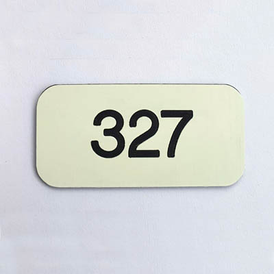 Rectangular Laminate Locker Number Plates