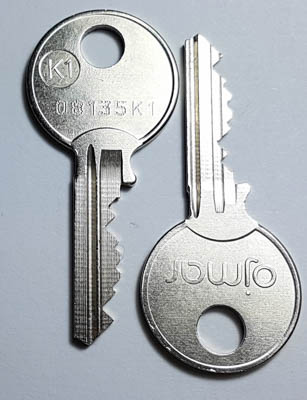 Ojmar Coin Lock Standard Key