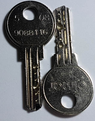 Ojmar Coin Lock Security Key