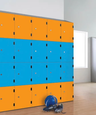 Laminate door lockers