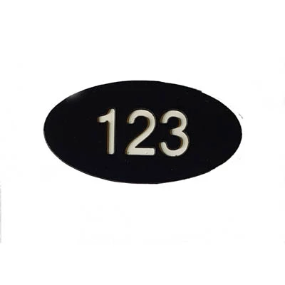 Probe locker number plate black