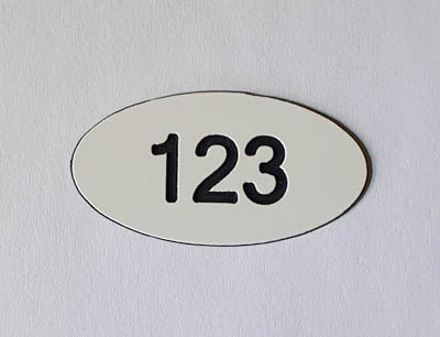 Helmsman locker number plate