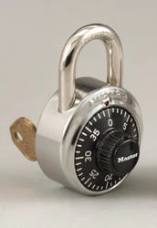 Combination Padlock with Key Control