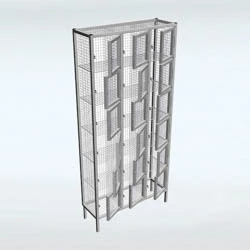 Emergency Services Wire Mesh Lockers