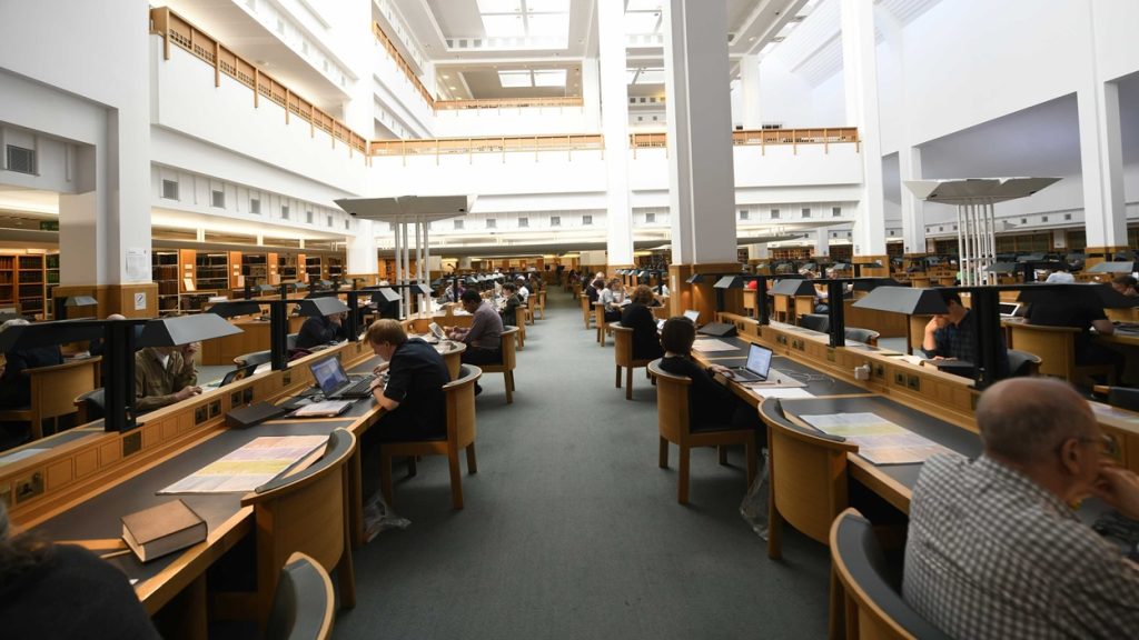 Reading room British Library