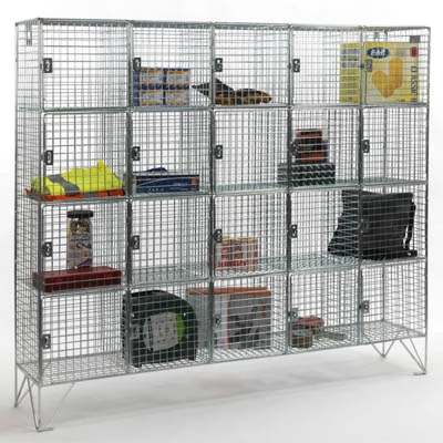 Wire mesh locker