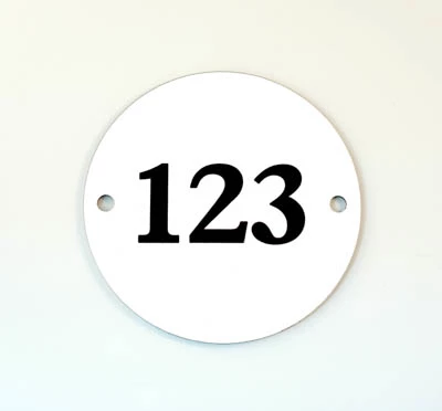 Hotel door numbers