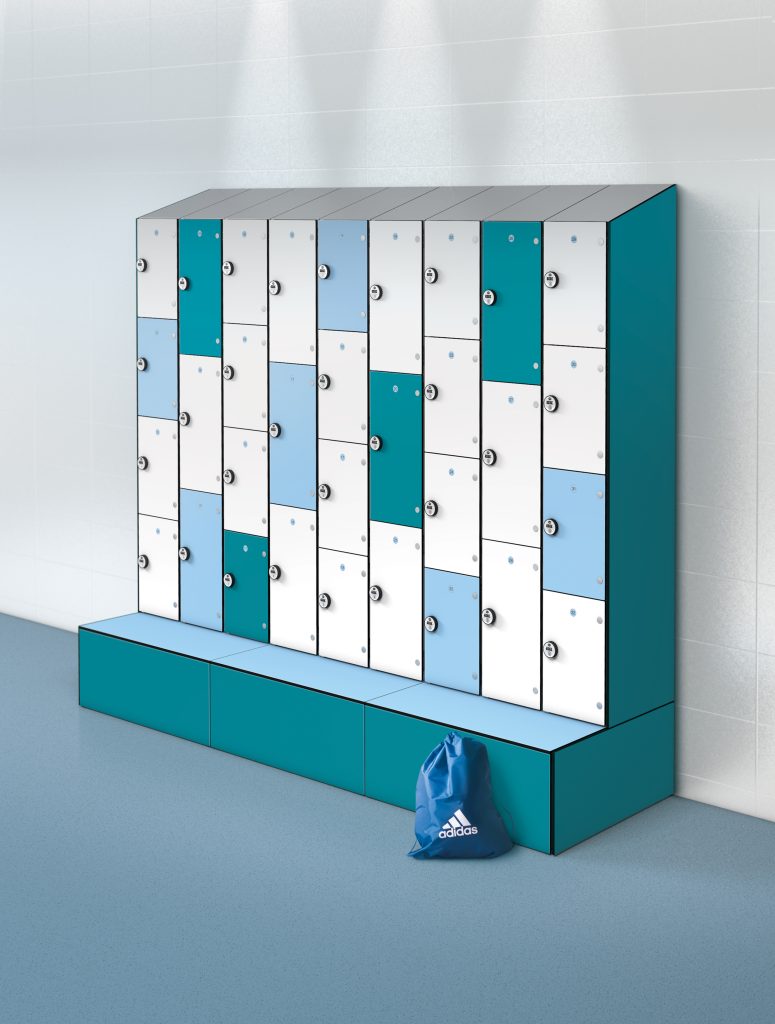 Laminate door lockers