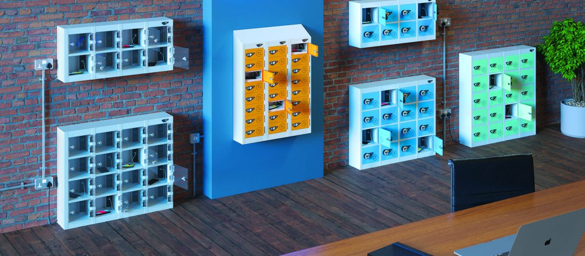 School lockers for charging laptops and portable devises