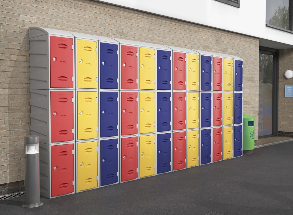 Rust free plastic lockers ideal for wet areas and outdoor
