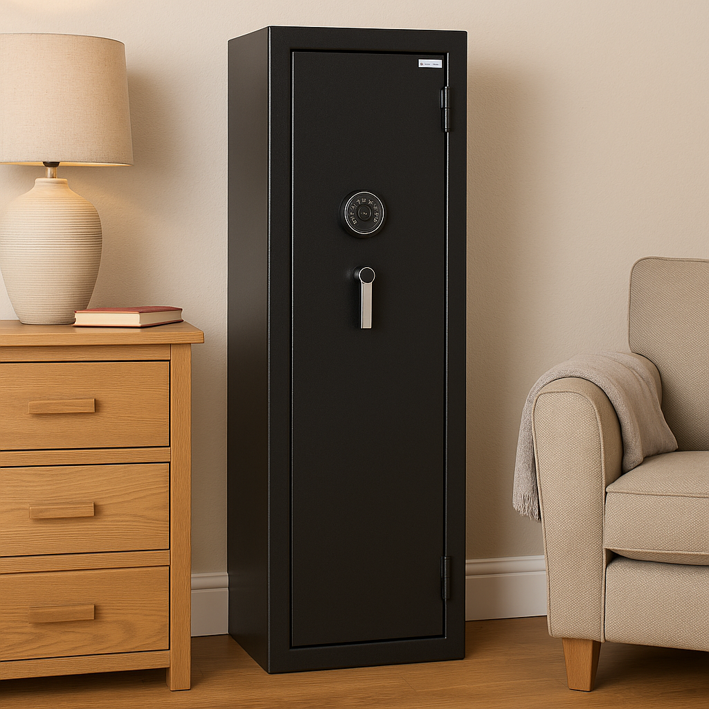 Secure UK Gun Safe in Home Setting