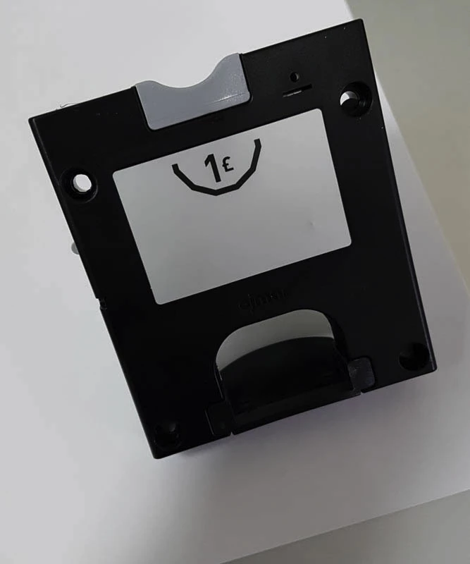 Ojmar coin lock with return slot for a locker