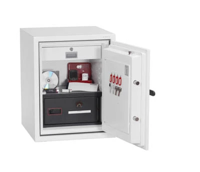 Security safe installed for workplace asset protection