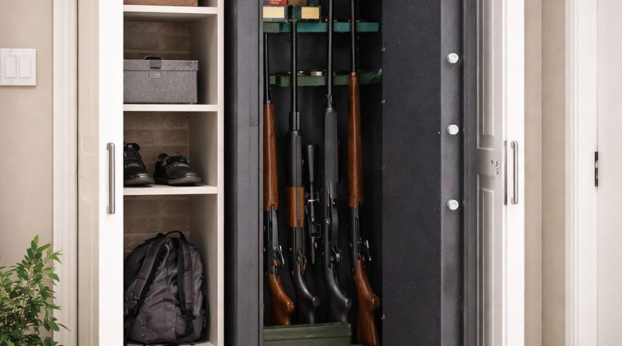 Where to position a gun safe