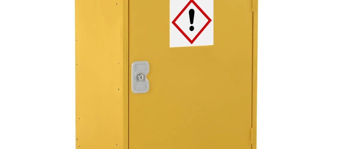 Hazardous storage cupboard deep