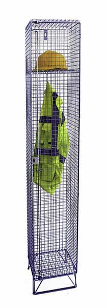 Wire mesh lockers