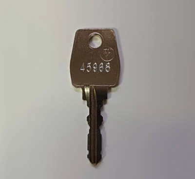 Typical locker key