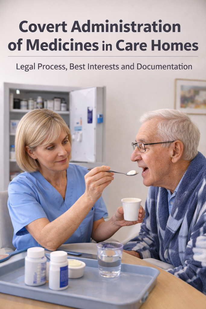 convert administration of medicines in a care home