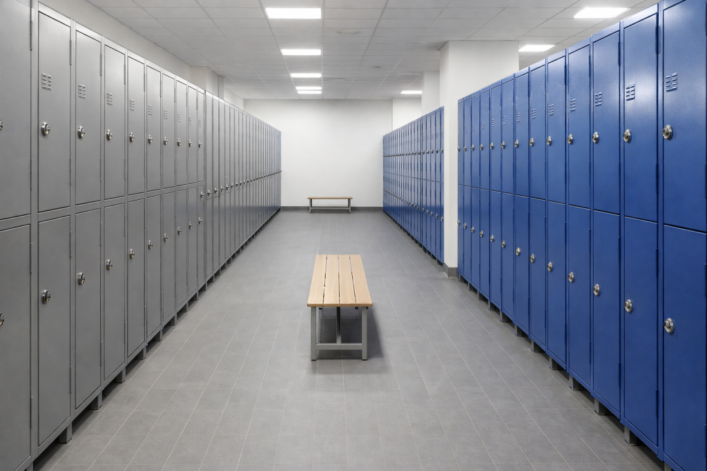 locker room layout
