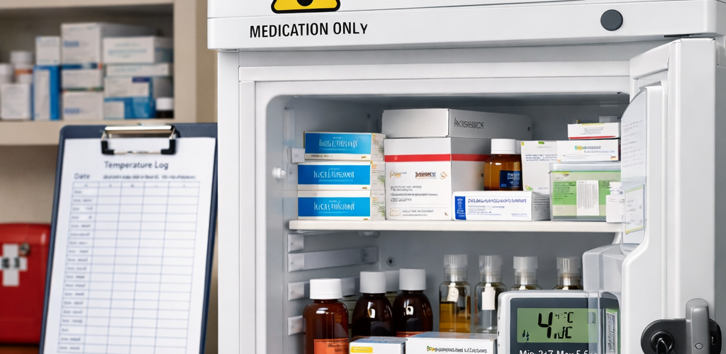 Temperature controlled storage for drug control