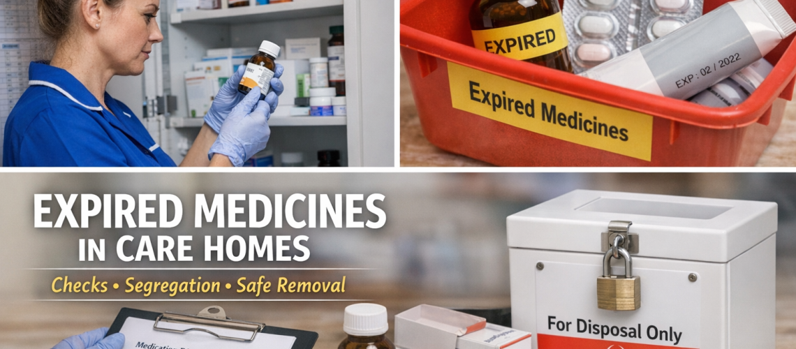 Expired medicines in a care homes