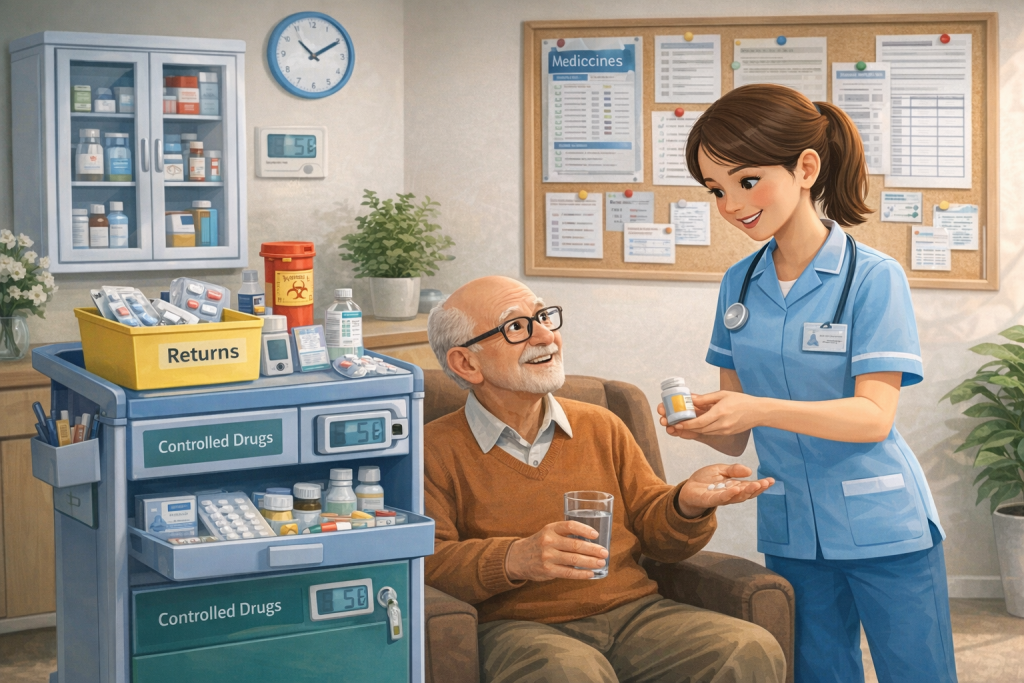 Medicines Management Audit Care Home Infographic