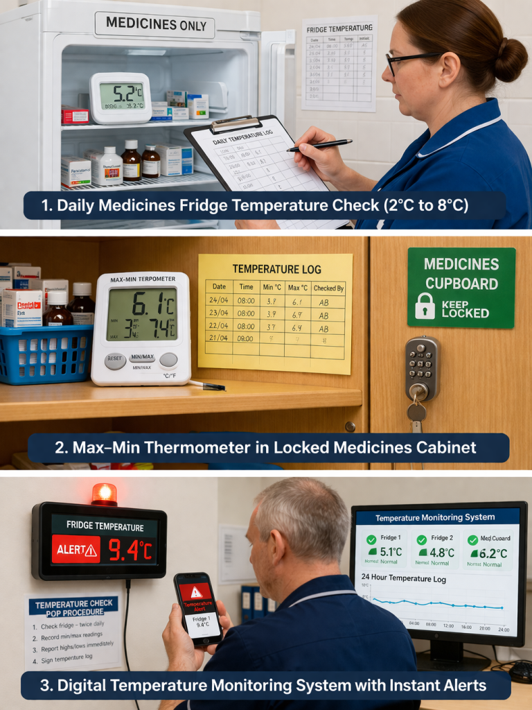 Monitoring Medicines storage temperatures in care homes