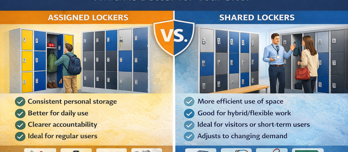 Assigned lockers verses shared lockers