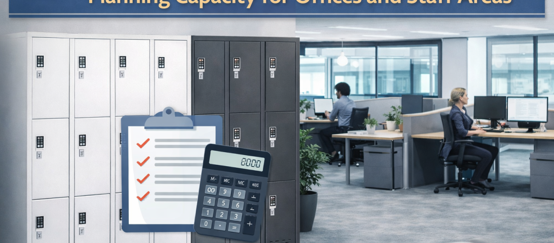 how to calculate how many staff lockers are needed in a changing room