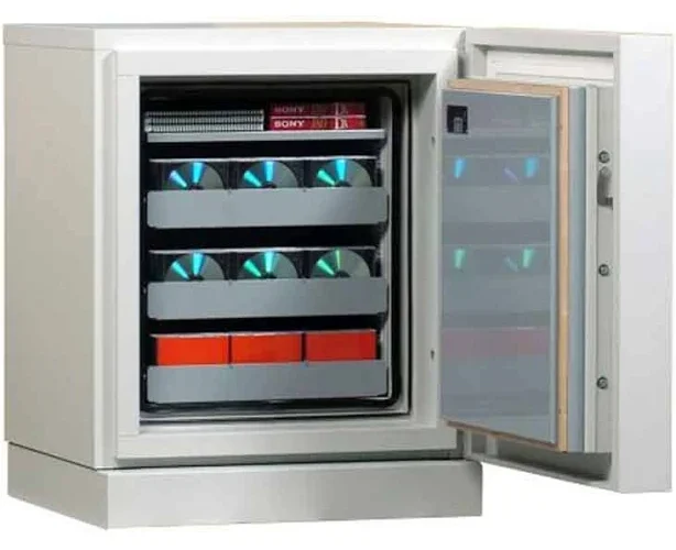 Best fire safes for businesses UK showing document fire safe, data safe and fire-resistant filing cabinet with organised business records