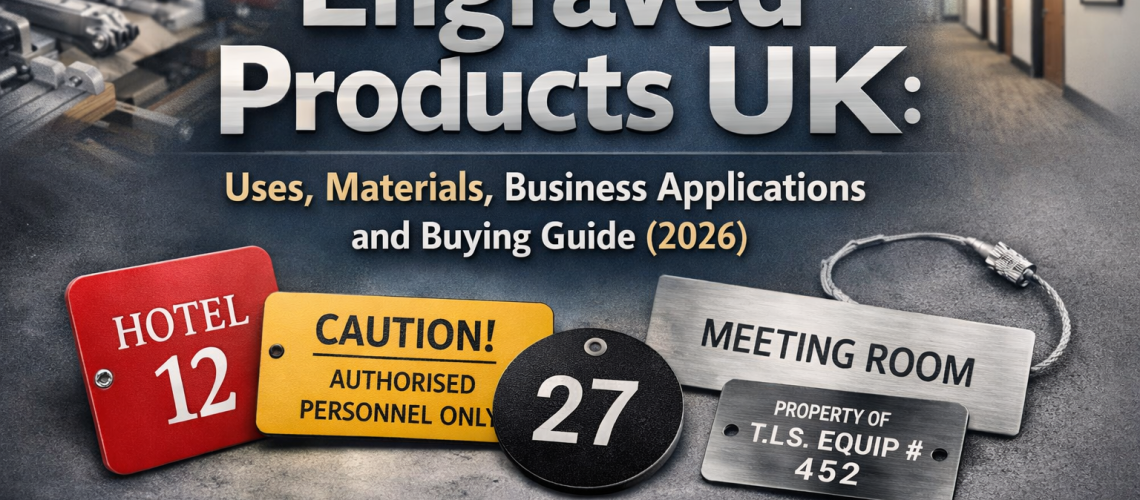 Engraved locker number plates fitted to metal lockers in a workplace changing room