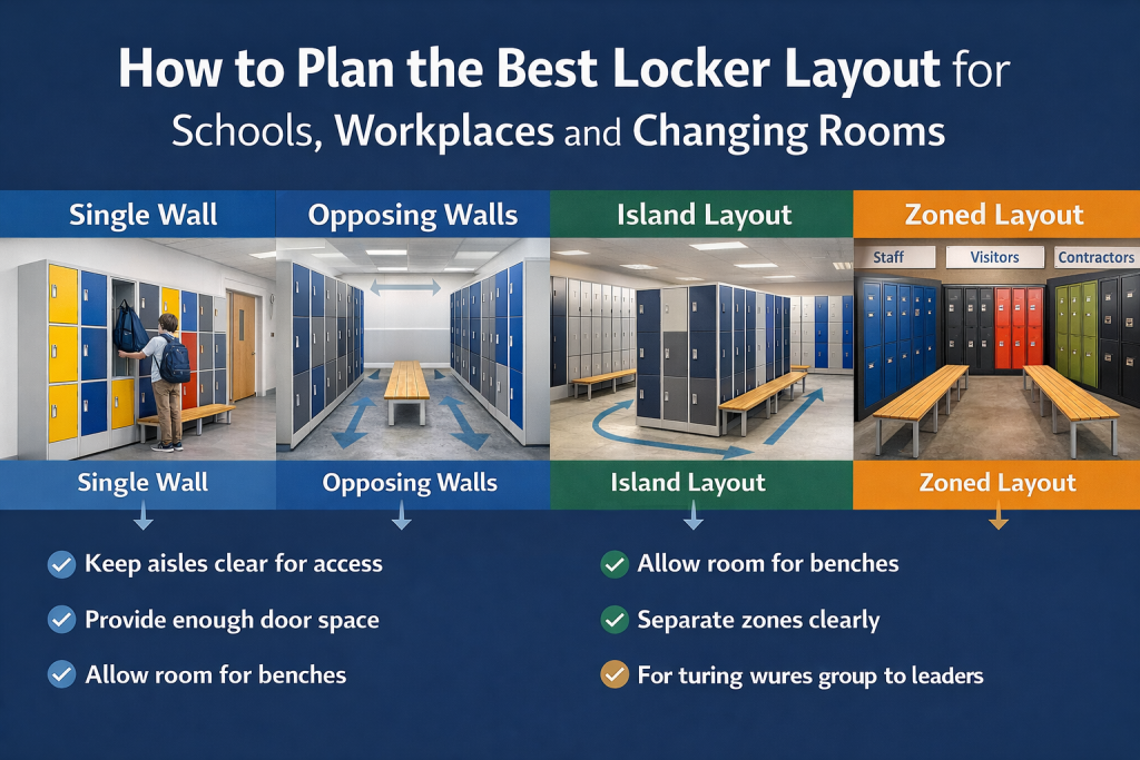 Locker Assignment Design Locker Layout Planning School, Workplace & Changing Room