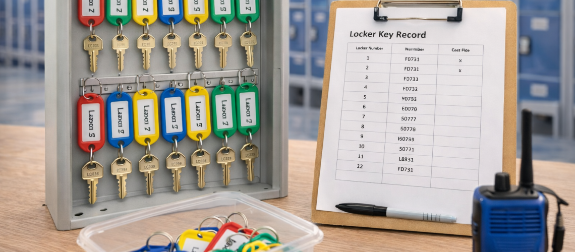 locker key services for facilities management with organised key system