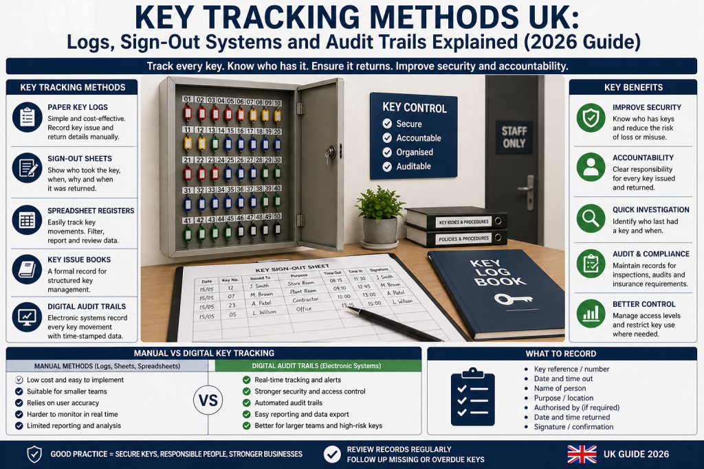 Key Tracking Methods UK: Logs, Sign-Out & Audit Trails (2026)