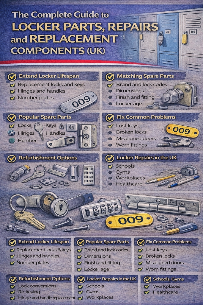 Locker Repair Lock Locker Parts, Repairs & Replacement Components UK