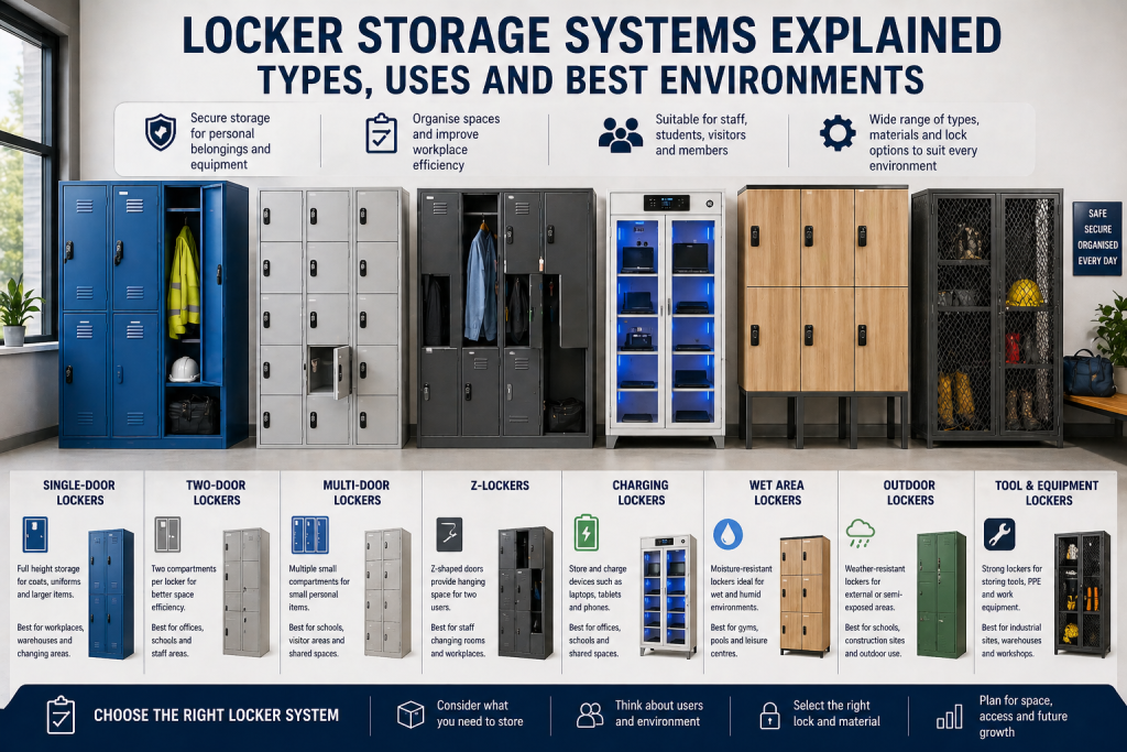 Locker Storage Systems UK: Types, Uses & Best Environments