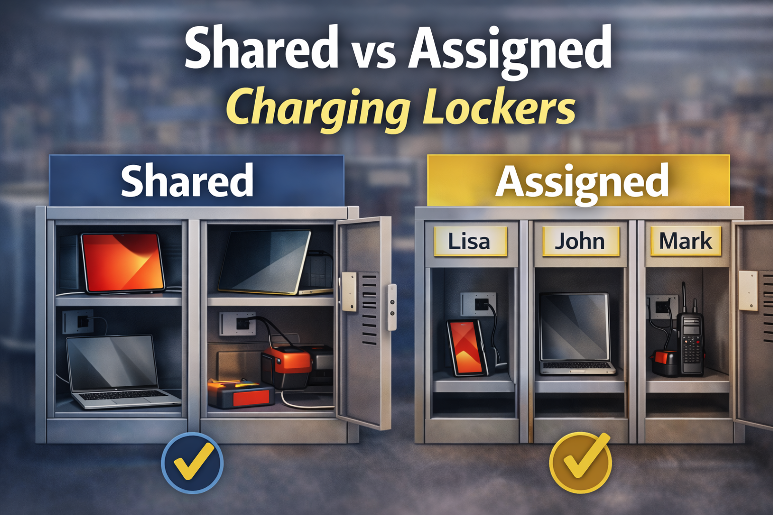 Shared vs Assigned Charging Lockers | Which Is Best UK Guide