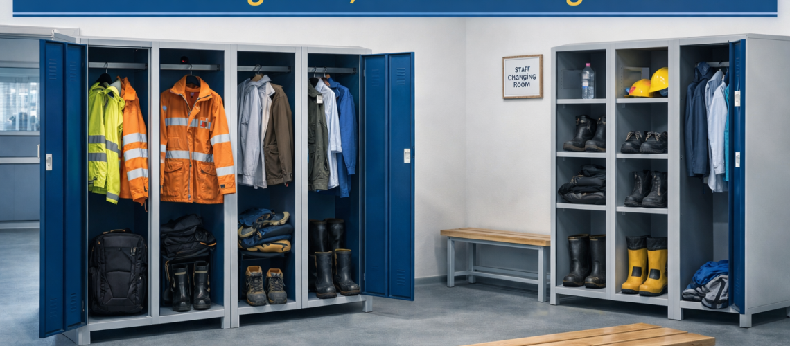 staff changing room lockers