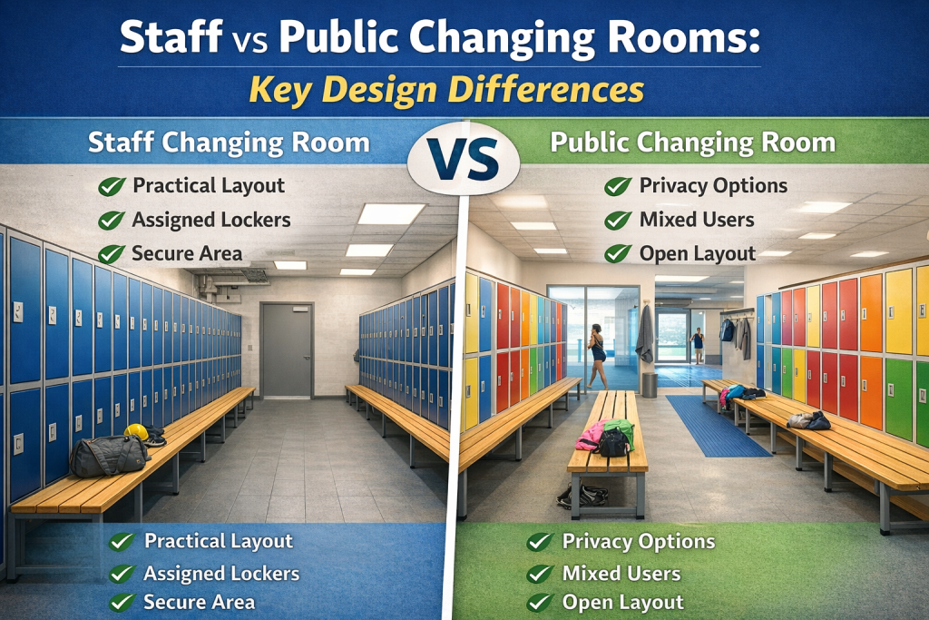 Staff vs Public Changing Rooms: Key Design Differences