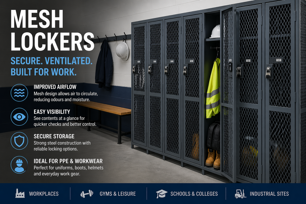 Mesh Lockers UK Ventilated Storage For Workplaces And Gyms Mesh Lockers UK Ventilated Storage For Workplaces And Gyms