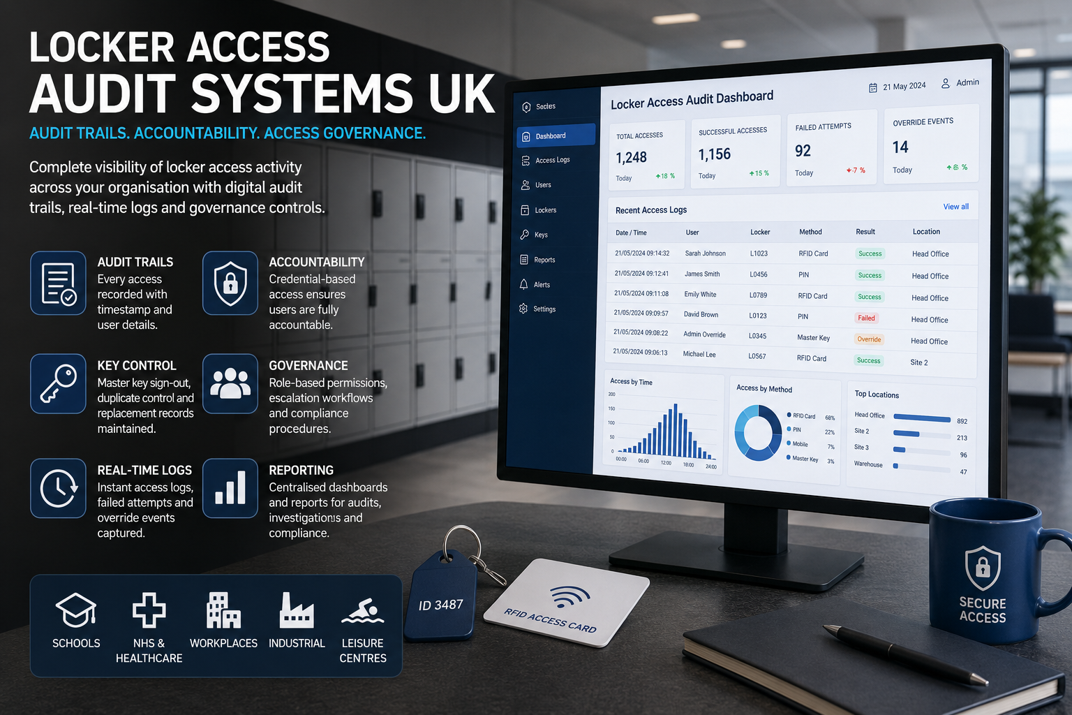 Locker Access Audit Systems UK | Audit Trails & Governance