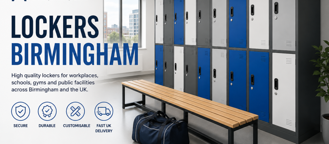 Commercial lockers for Birmingham workplaces, schools and changing rooms supplied by Total Locker Service